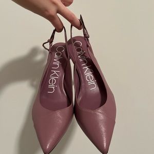 Calvin Klein Purple Heels